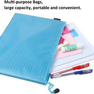 Water-Resistant Reinforced PVC Zippered File Envelope Bags