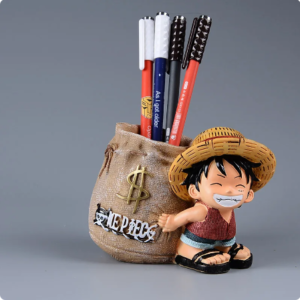 Luffy Resin Office Pen Holder