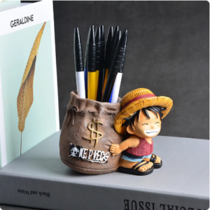 Luffy Resin Office Pen Holder