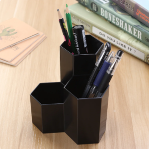 Hexagon Shaped Stationery Desk Organizer