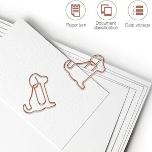 25 pcs Paper Clips Animal Bookmark Clips Marking Dog Shaped